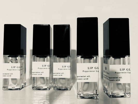 Lip Gloss peppermint essential oil infused lip gloss